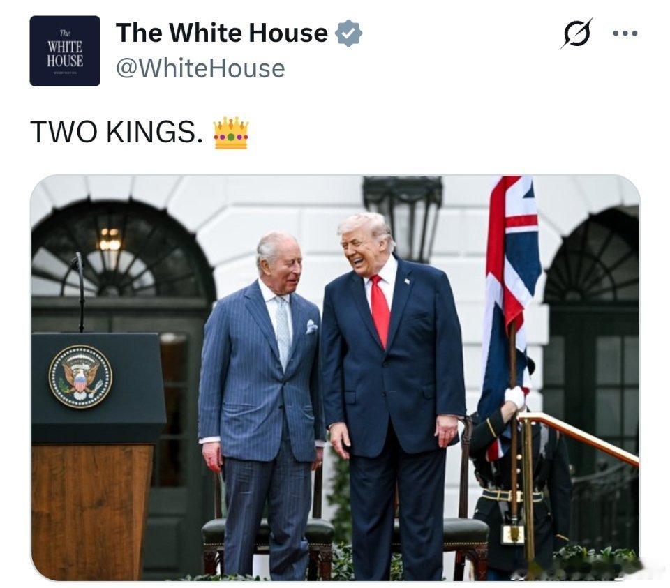 白宫：两位国王👑图2，评论区： 