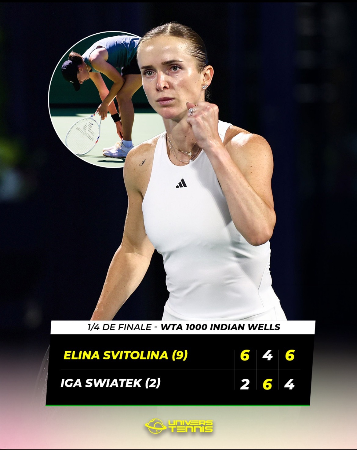 网球talking大会斯瓦泰克无缘印第安维尔斯四强 斯维托丽娜淘汰斯瓦泰克🚨埃