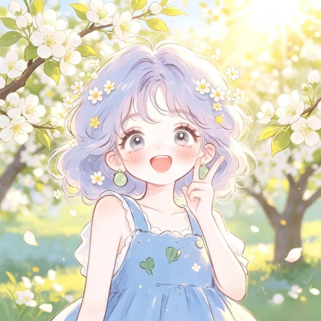 女生头像｜梨花漫野，岁岁欢喜