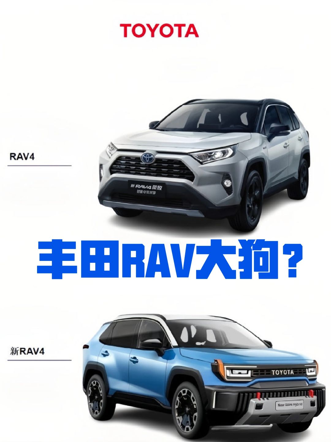 丰田新RAV4，这是借鉴了大狗？