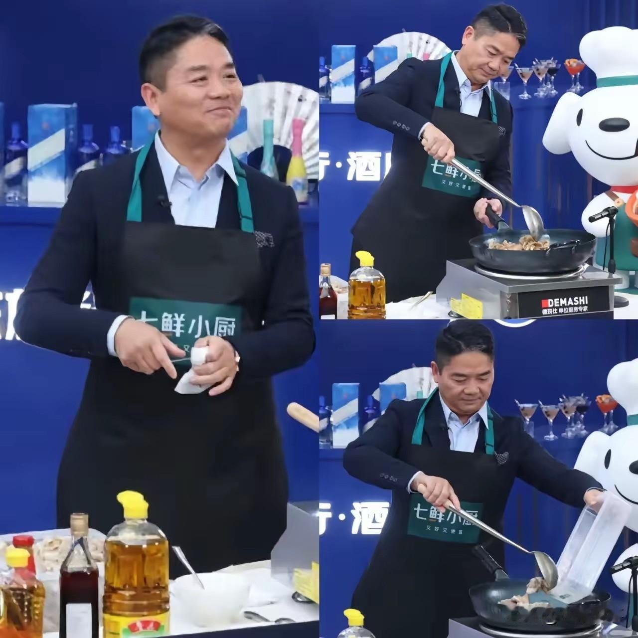 果然情商高是真的有用！ 不信你看东哥， 在直播炒菜秀手艺时，一句“罗永浩浩哥”，