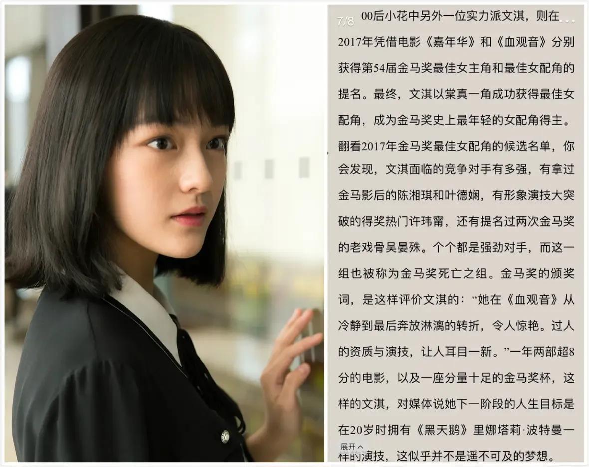 文淇，这位曾经的“天才少女”，在沉寂7年后，以全新的姿态爆发归来。从《血观音》中