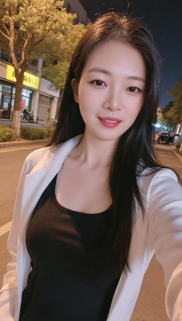 AI街景自拍 随拍穿搭 甜系女孩 颜值