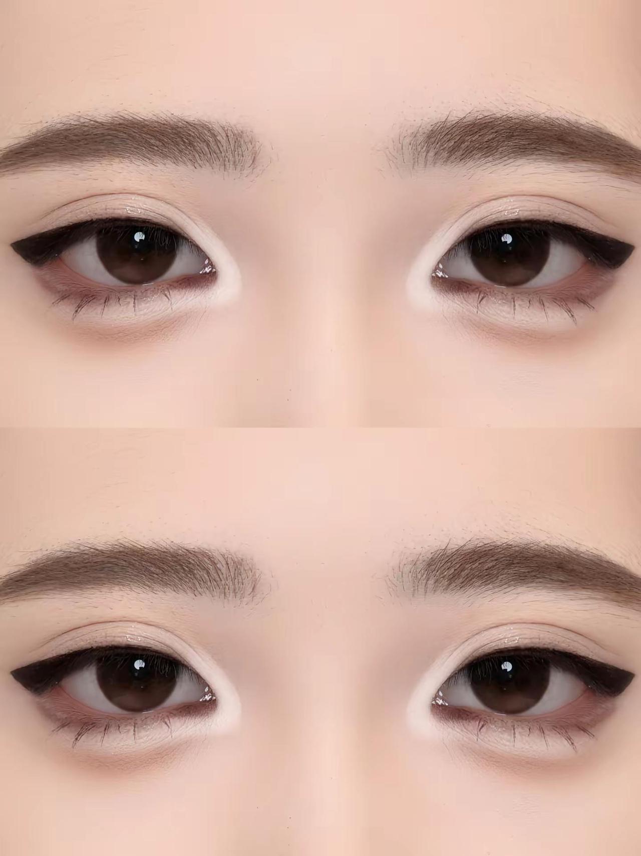 小猫眼线教程来啦～。眼妆教程化妆技巧 新手化妆第一课