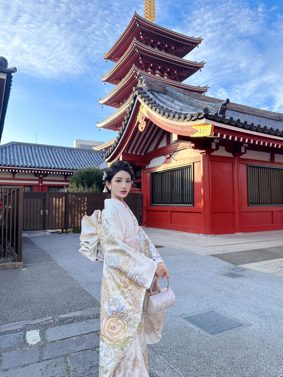 浅草寺  一日 👘🌸