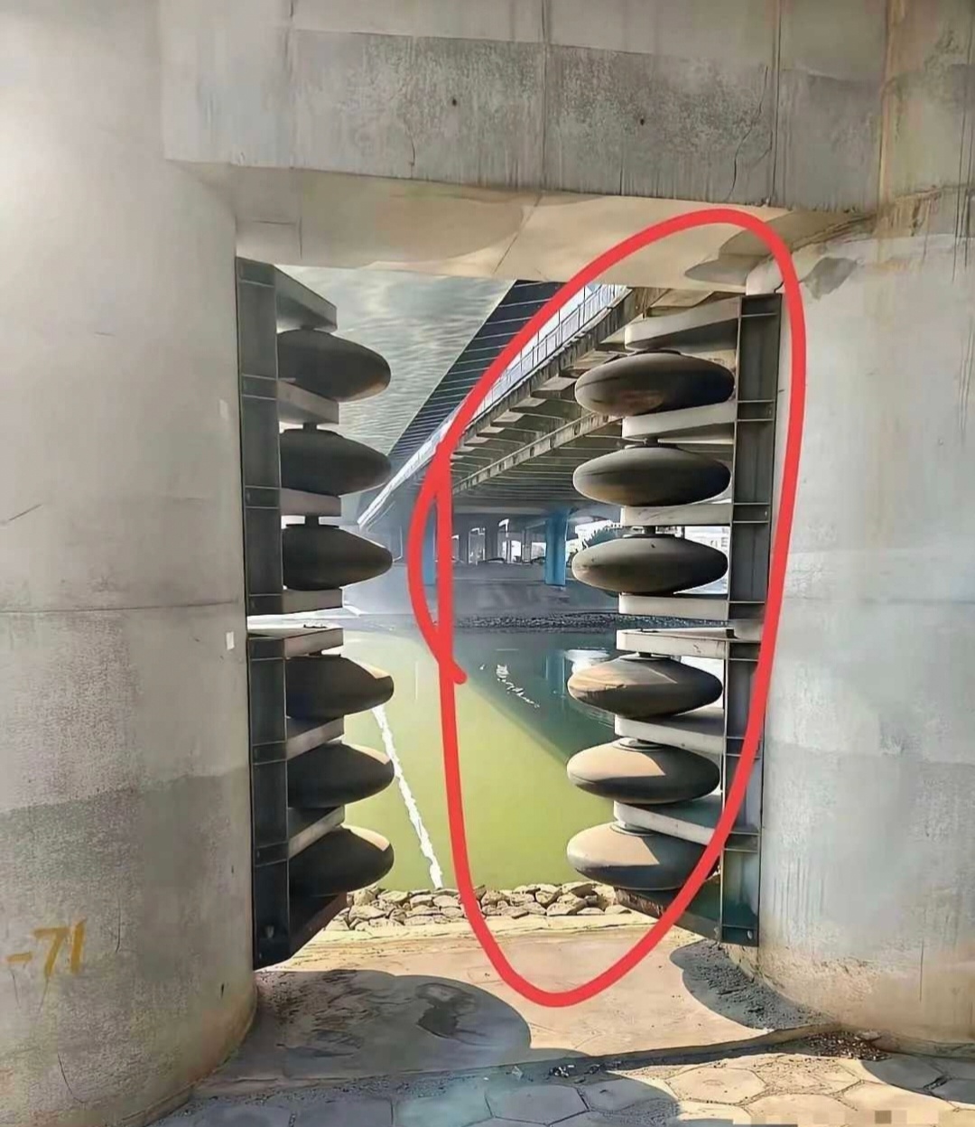不懂就问，桥底下这个是干嘛的？ 