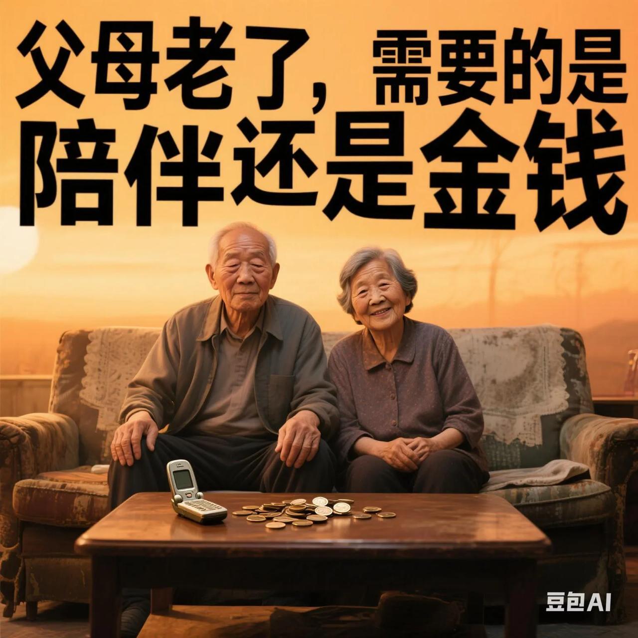 人老了的幸福，从不是“有儿女”和“有钱”的二选一，而是两者在不同维度为晚年生活兜