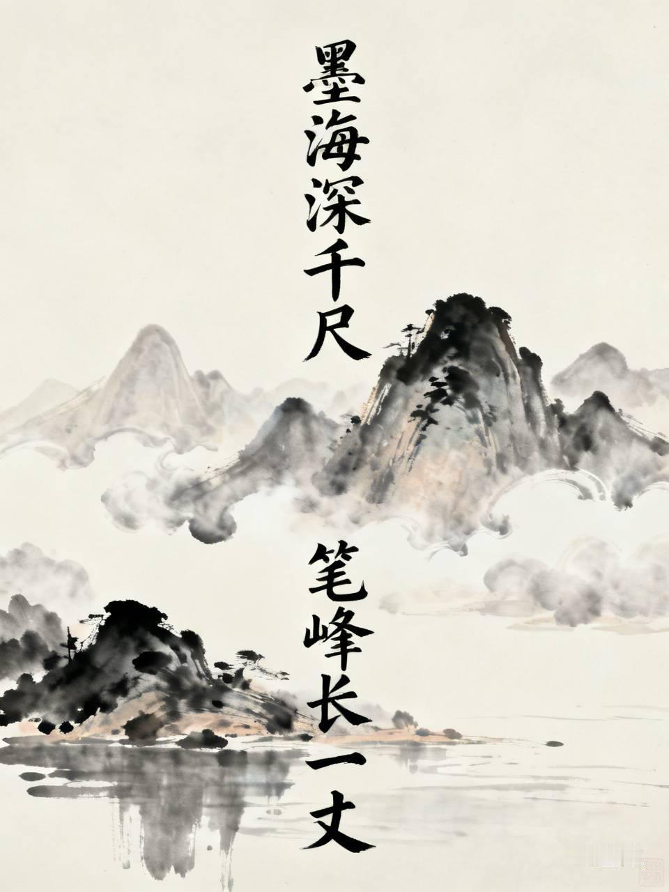 下联：笔峰长一丈。