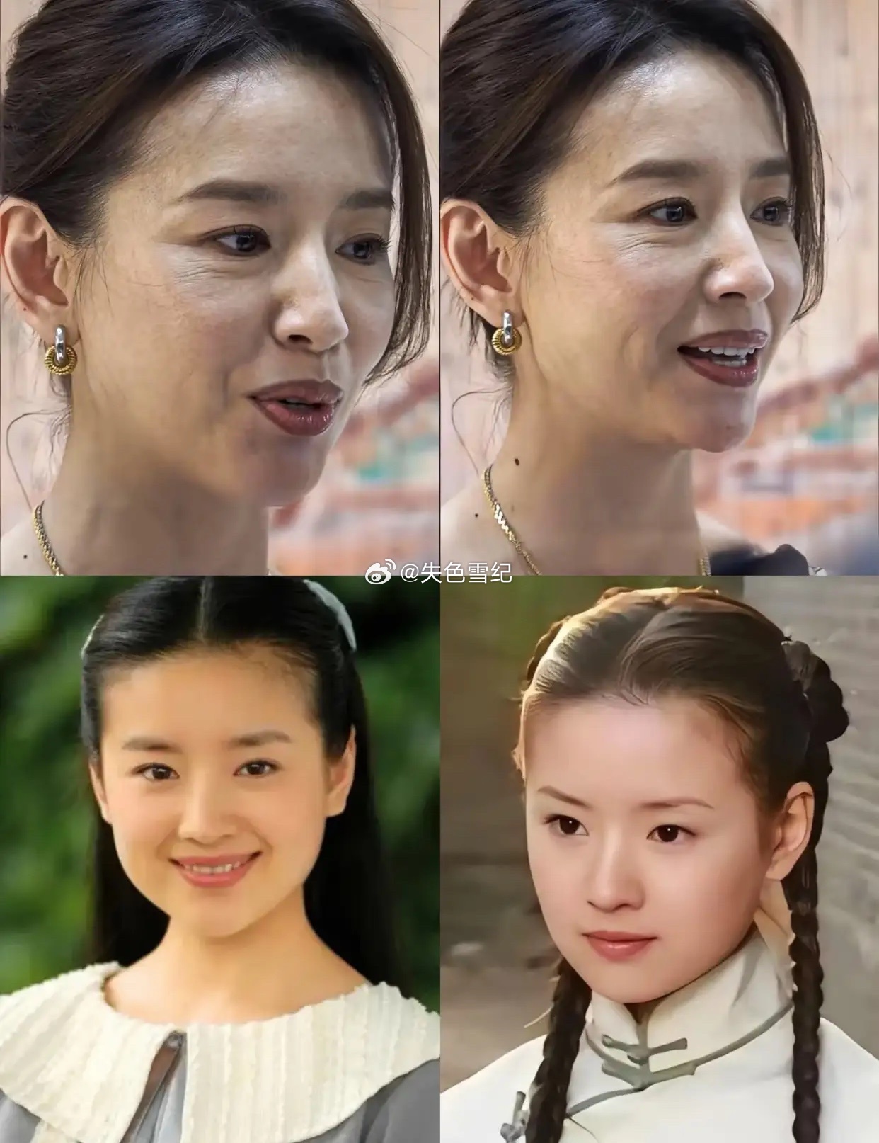 救命为啥董洁的嘴这么显老啊，是箍牙的缘故吗？还有一点很奇怪啊，为啥女明星明明皮肤