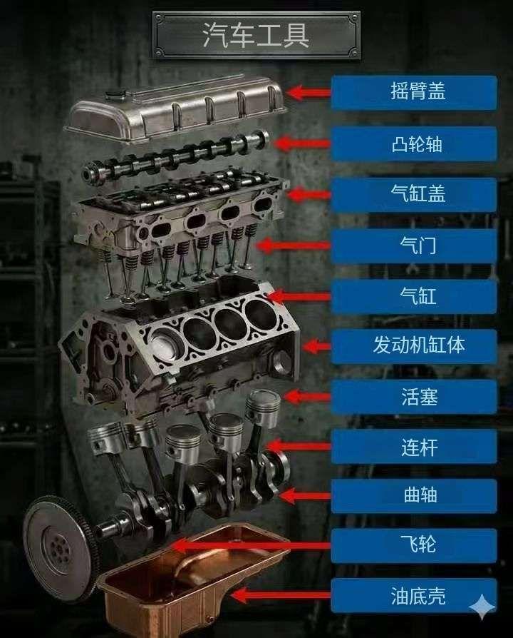机器的心脏：了解你的发动机！你有没有好奇过，爱车的引擎盖下到底在发生什么？🚗?