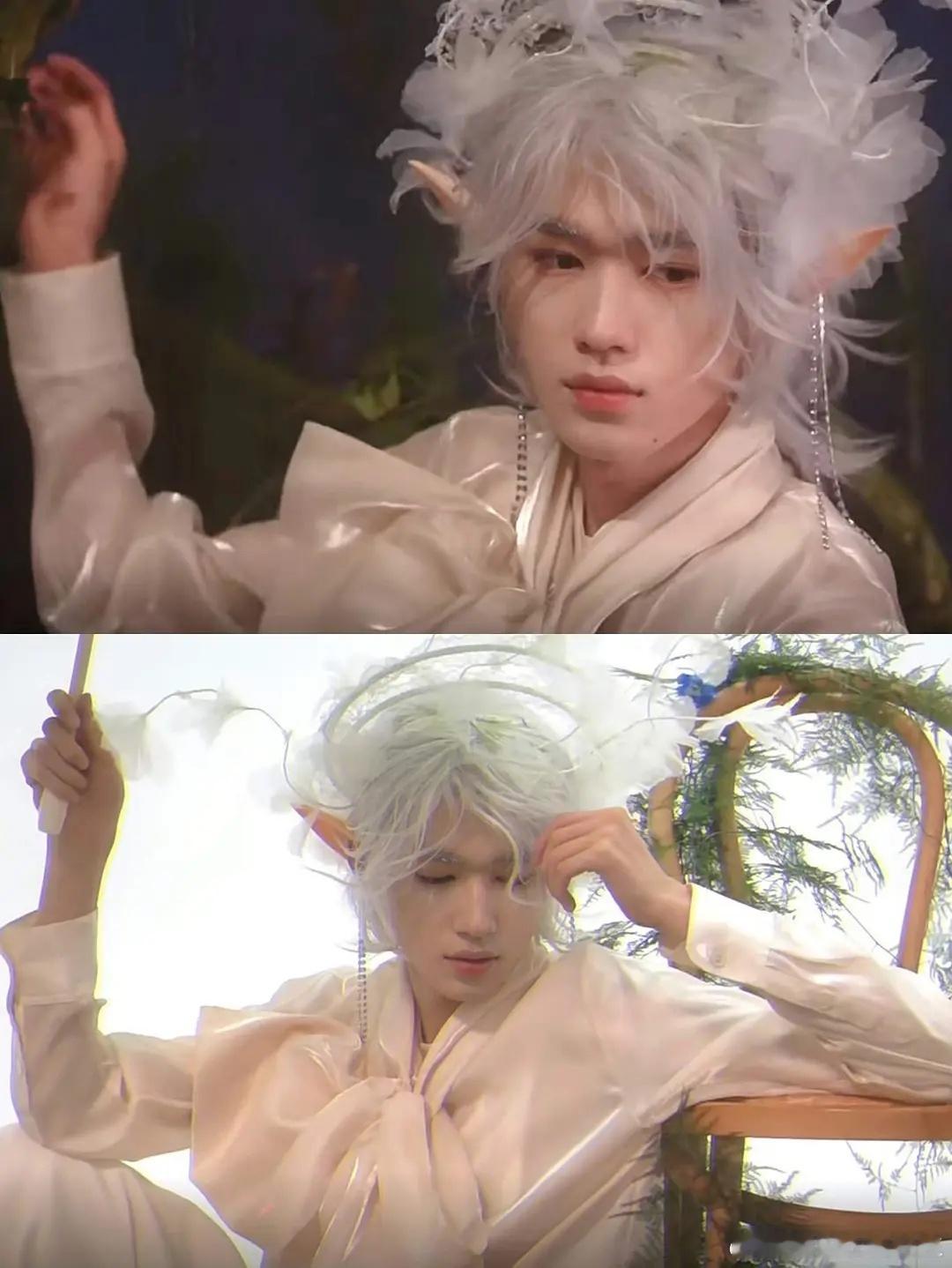 拜托宋亚轩和白发的适配度真的很高[色][色][色]像精灵王子呀#宋亚轩[超话]#