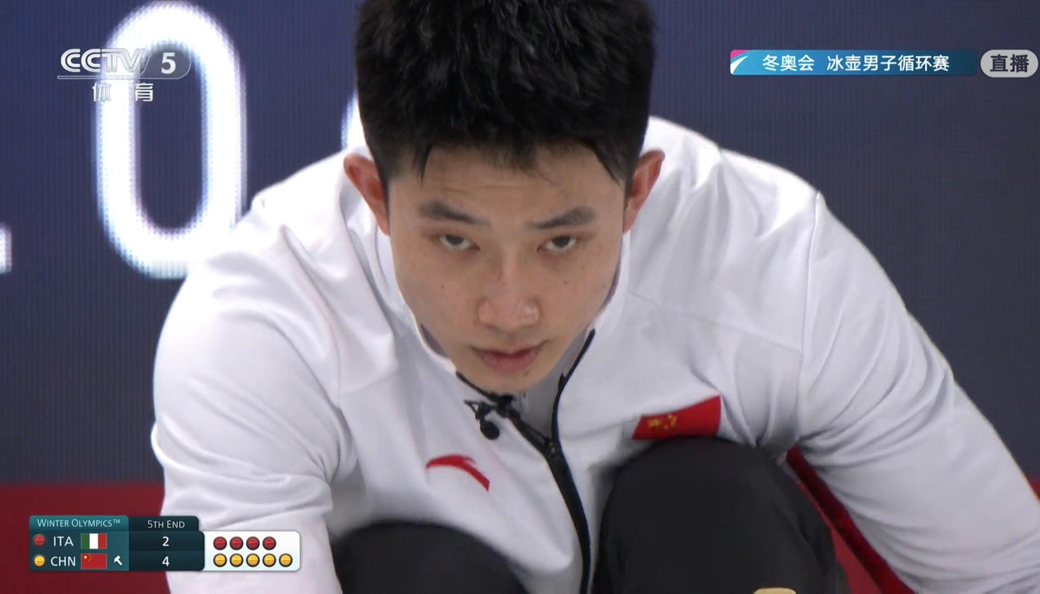 中国队后手4分！半场8-2领先意大利！！！🤣意大利草台班子还把壶数给显示错了，