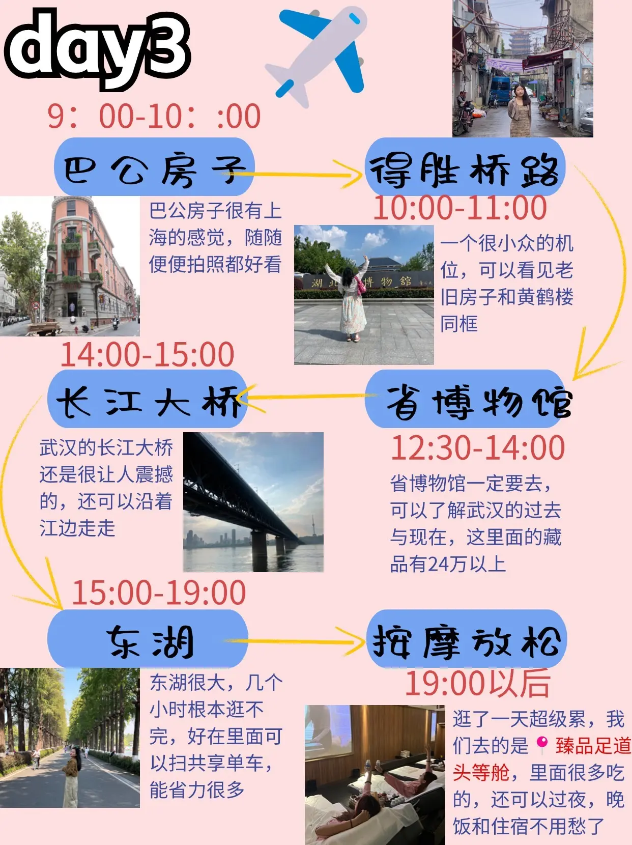 武汉懒人攻略！三天两晚闭眼冲！！！！前几天随口说了一句想去武汉玩，男朋...