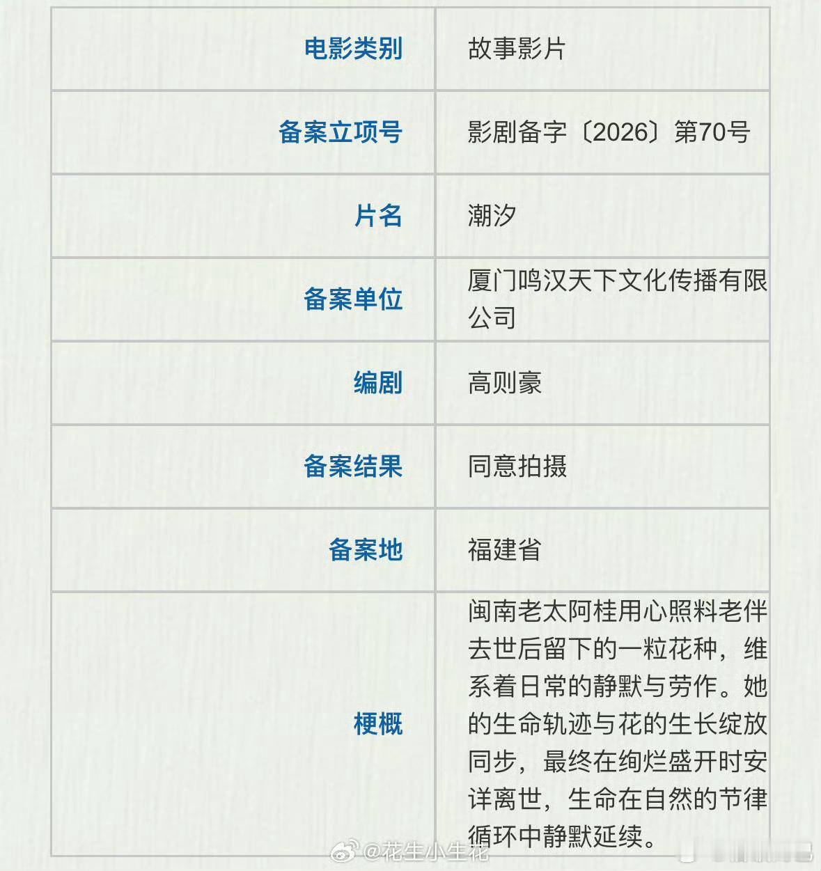 🍉张雪迎电影《潮汐》导演：高则豪监制：陈励志、曾剑出品：麦特影业 