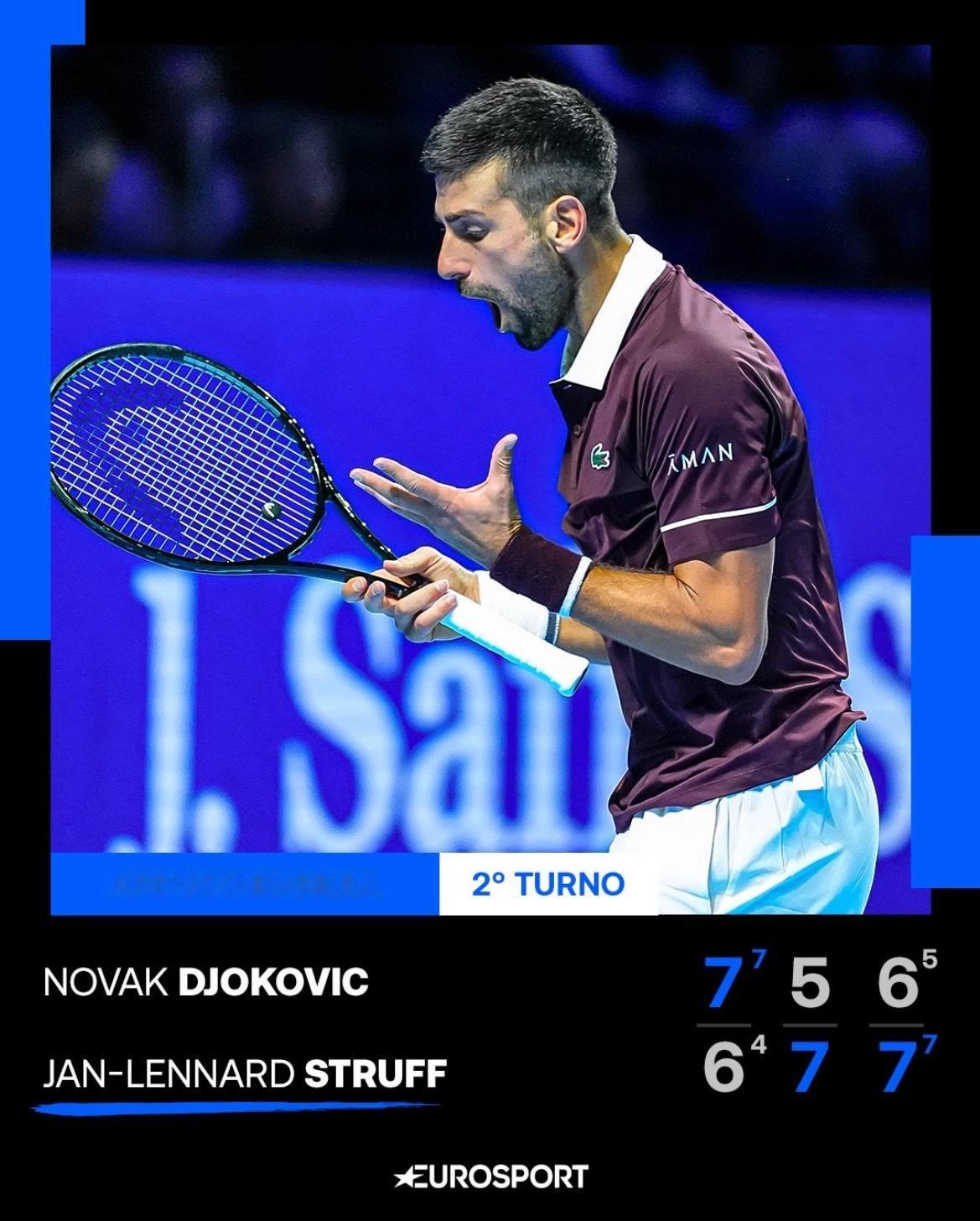 爆冷出局！ATP500巴塞尔站第二轮，德约科维奇苦战三盘不敌德国选手施特鲁夫。首