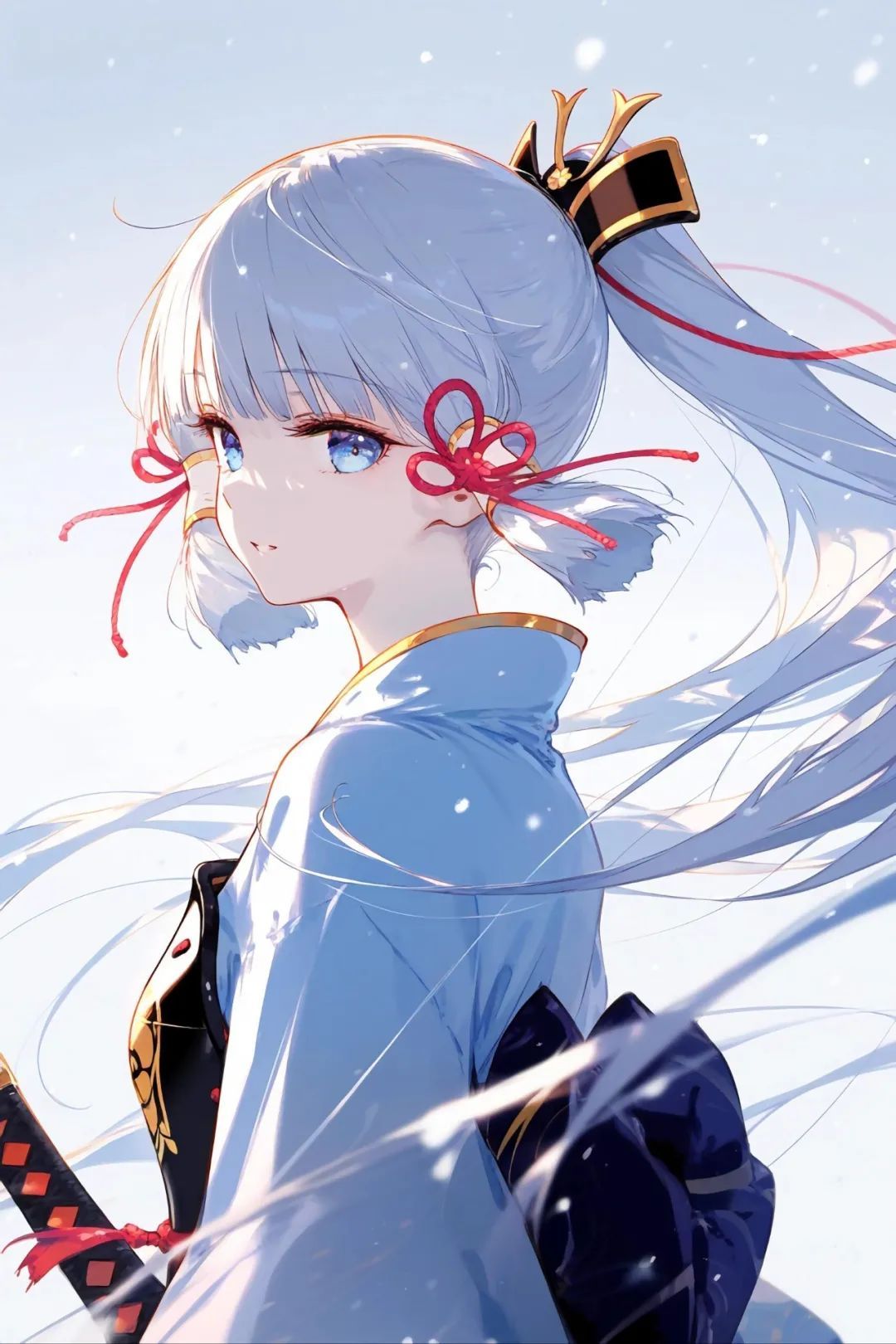 #原神[超话]##漫视界企划##原神# 来自神里绫华的回眸，淡淡的令人安心而又充