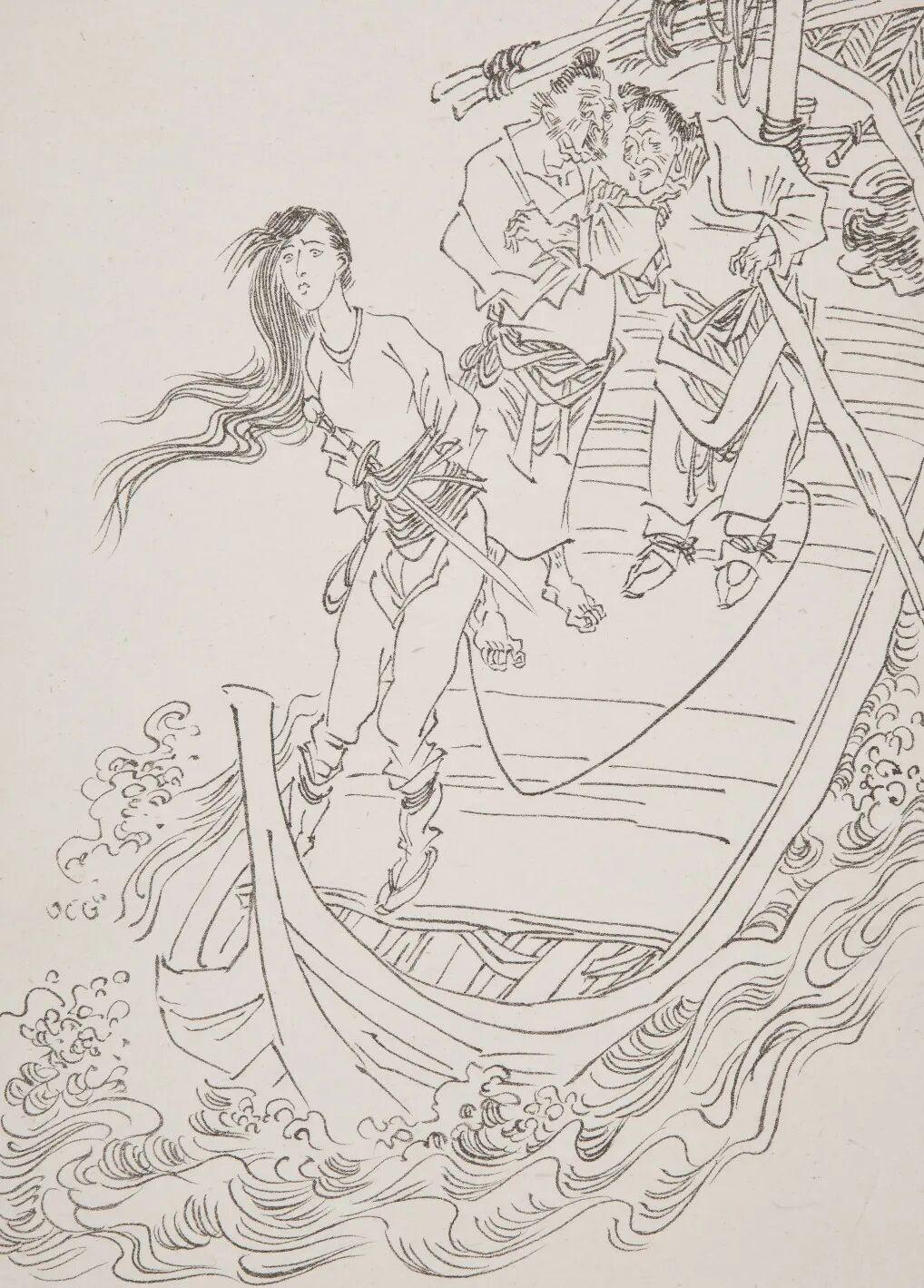 80年代连环画形式都在创新，有跑马书也有精品，陈冬至的《镜花缘》就是风格独特的线