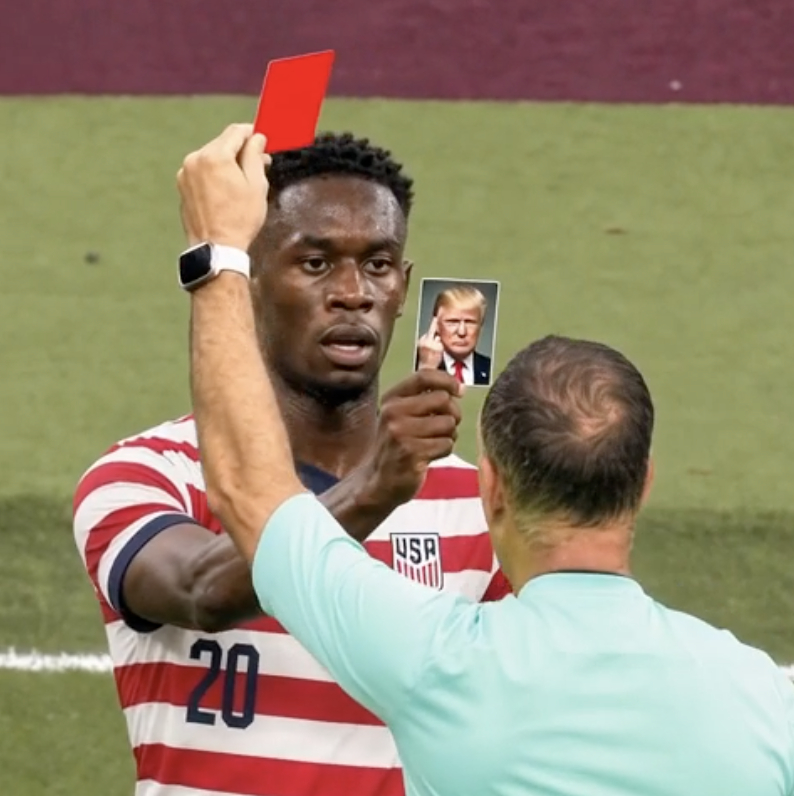 特朗普证实与FIFA主席通话特朗普插手世界杯红牌 特朗普总统赞扬了国际足联撤销巴
