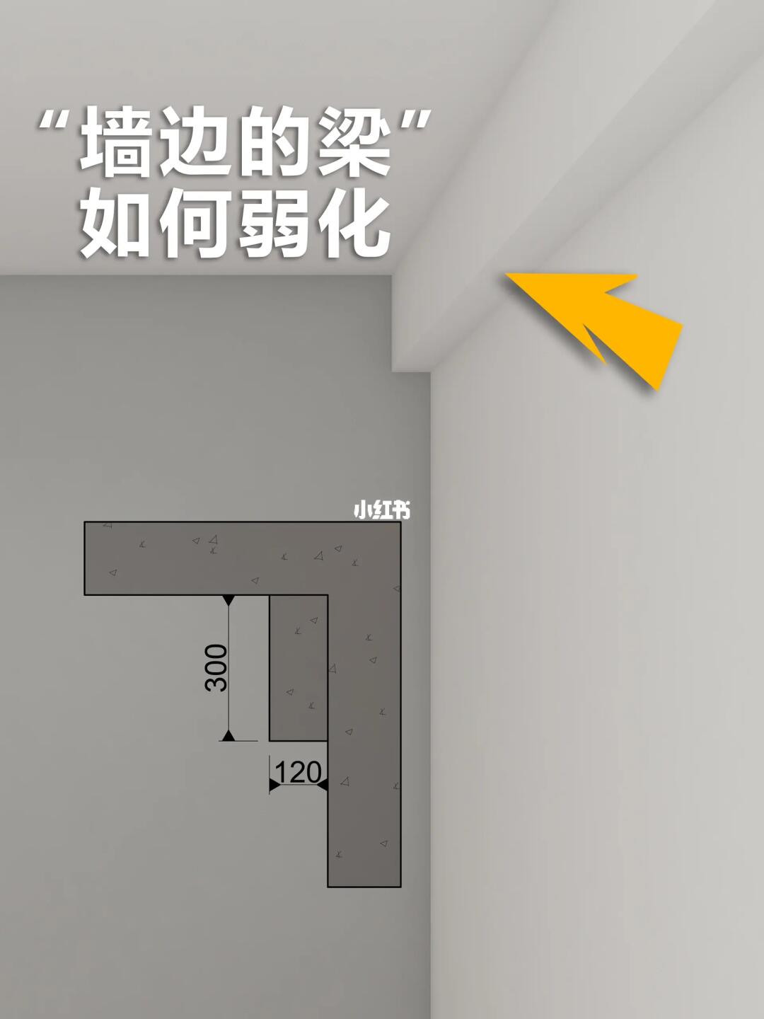 墙边有梁如何弱化