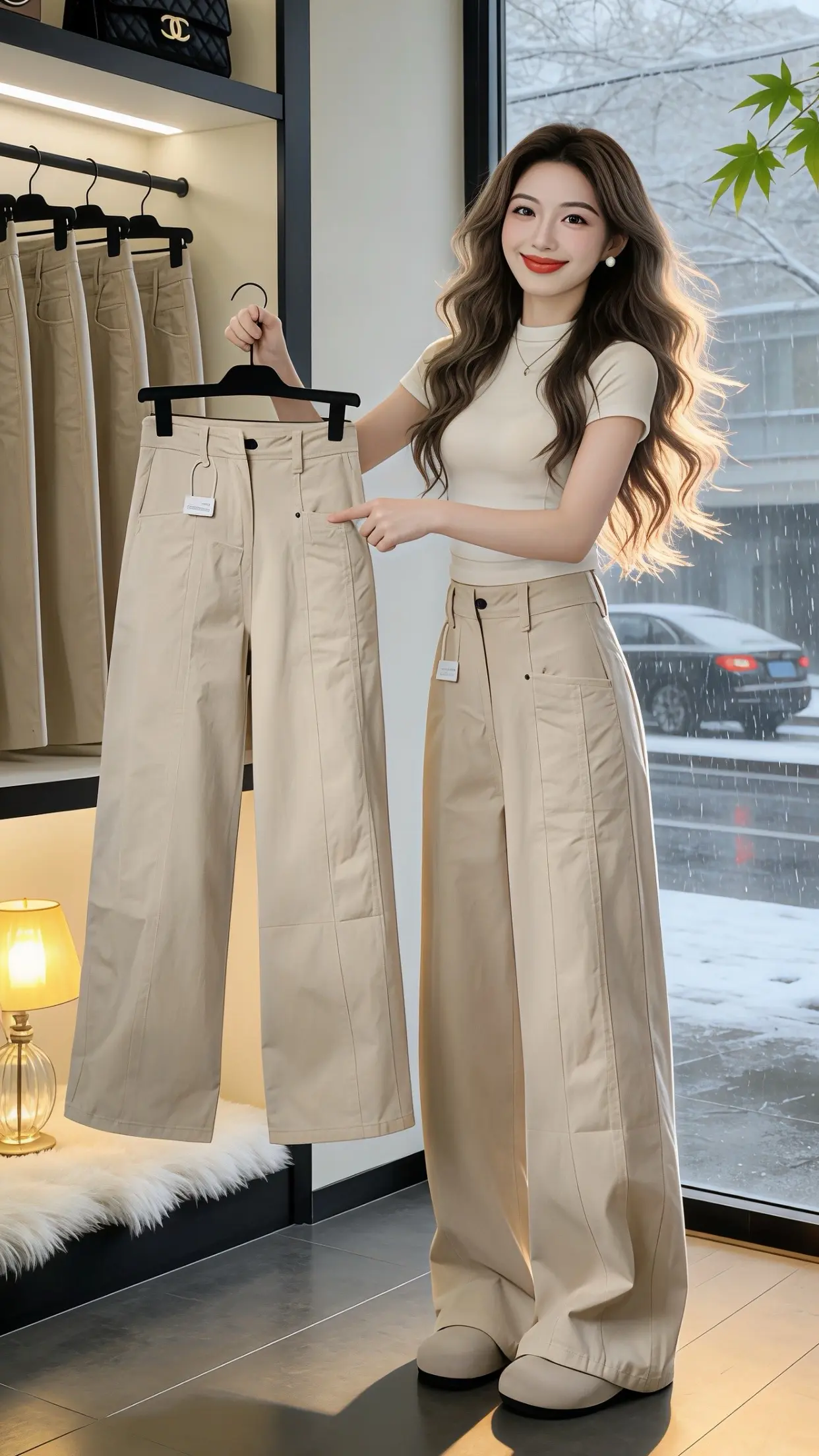 修饰腿型的裤子 梨形身材如何穿出纯欲气质 夏日穿搭主打一个极简 工装裤...