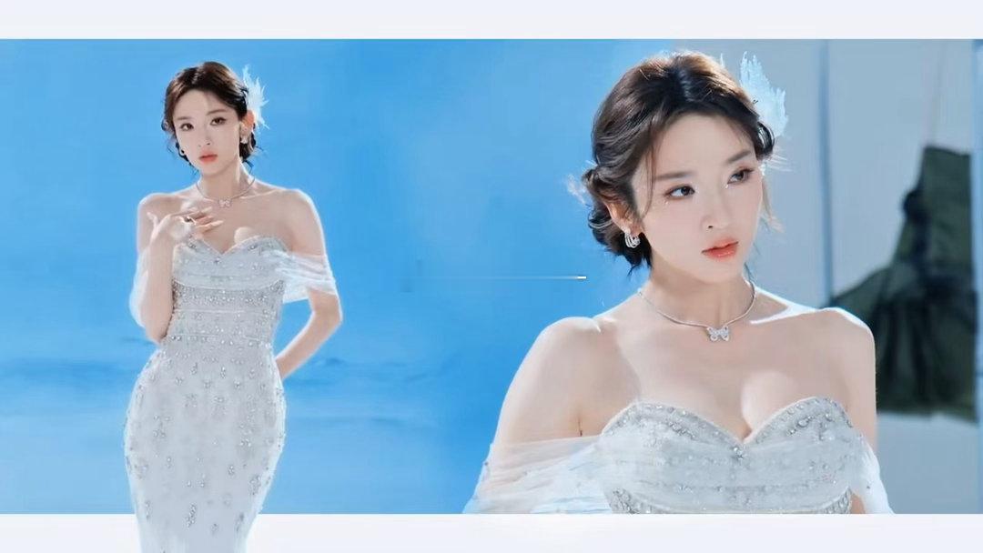 唐艺昕唐艺昕婚纱造型昕昕这身婚纱美晕我了！搭配雪人歌曲适配度满分，嗓音好好听，舞