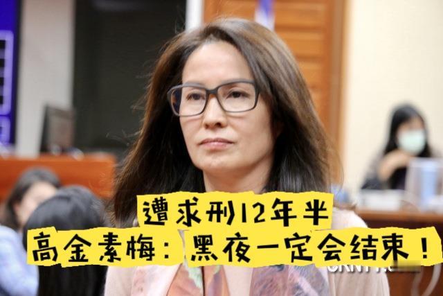 不是硬汉、胜似硬汉！
高金素梅遭求刑12年半，没有怨恨没有退怯，只是说：黑夜一定