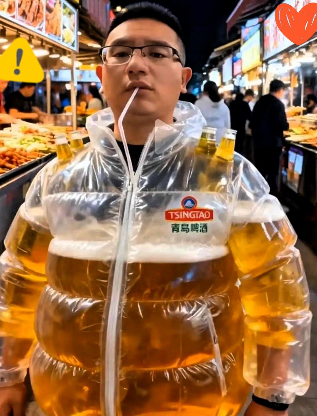 这“啤夹克”要是被巴黎世家盯上，不得贴个logo就卖10来万？

毕竟它家连胶带