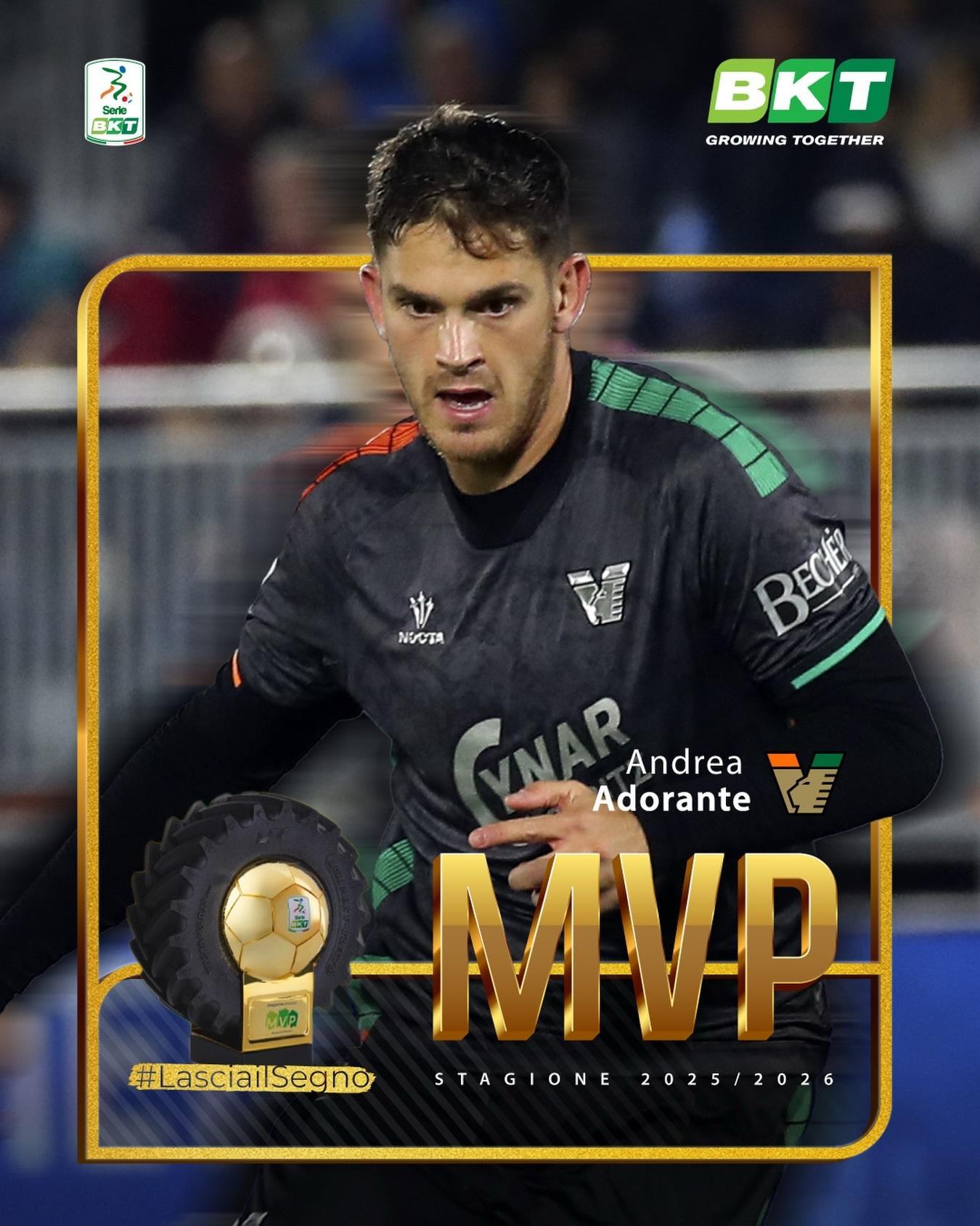 【MVP】 2025-26赛季意乙 最佳球员：来自威尼斯队的阿多兰特🇮🇹.⭐