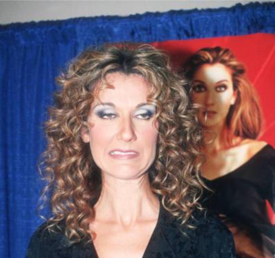57岁的加拿大女歌手 Celine Dion（席琳·迪翁）年轻时，她参加活动会专