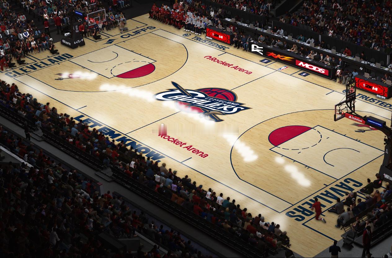 2K14 NBA森林狼、骑士、76人、独行侠和灰熊队复古球场地板 2025-26