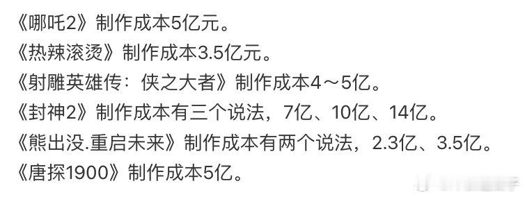 热辣滚烫虽然我很喜欢但我也想问问钱花哪儿了，哪吒2实打实养活了几千人好几年呢！ 