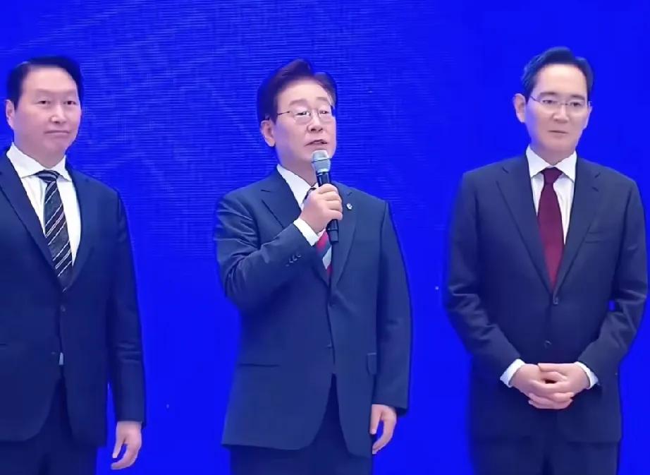 李在明这下真要成韩史第一大总统了，他凭一己之力，在三星和SK这两大财团身上拉出4