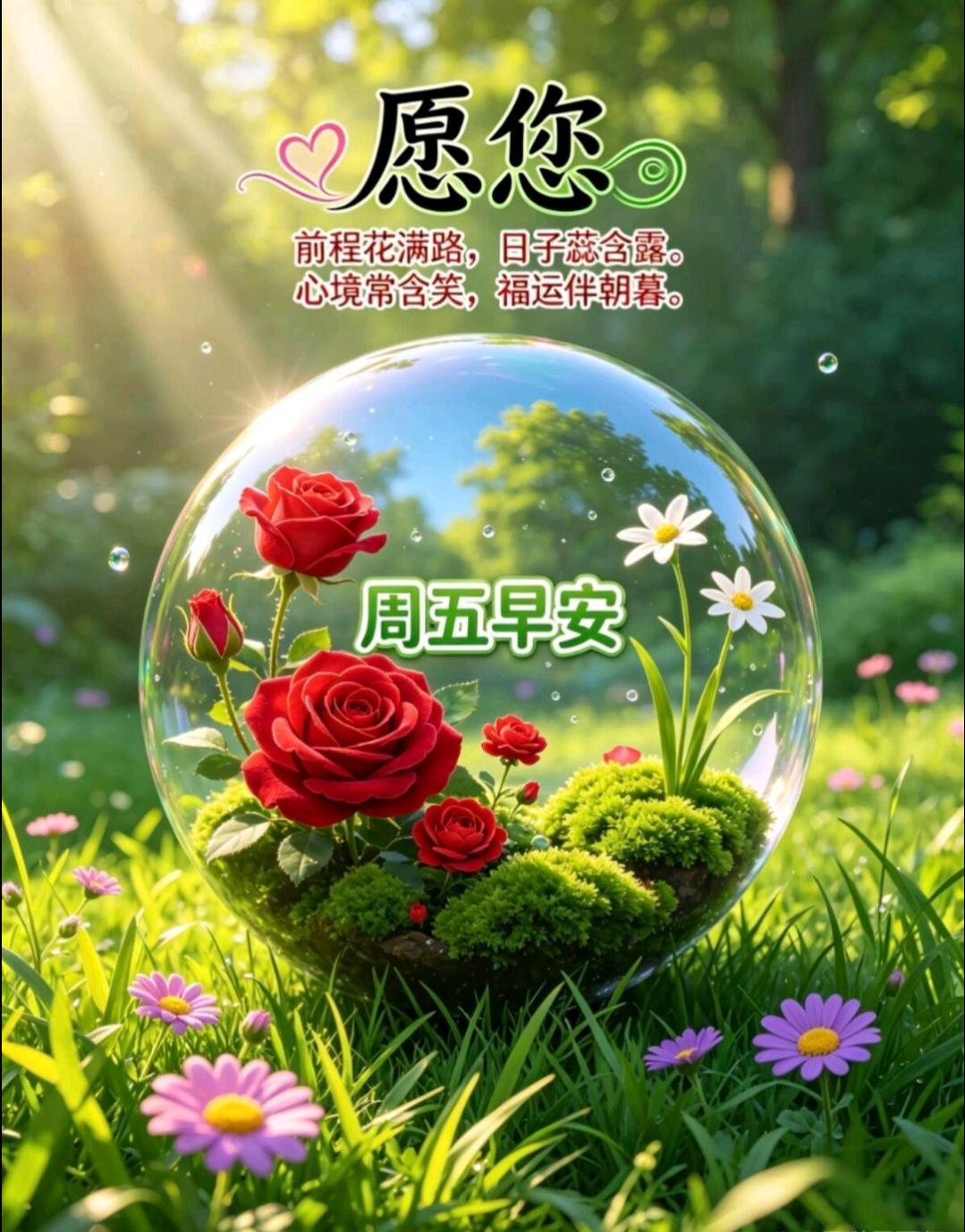 🌞晨光启程，岁月安然，周五，早上好！感恩这一周的奔波与陪伴，珍惜每一个共度的晨