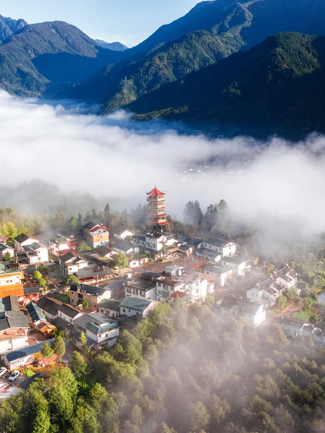 成都周边游｜初冬❄️里的金色小镇，巨chill~