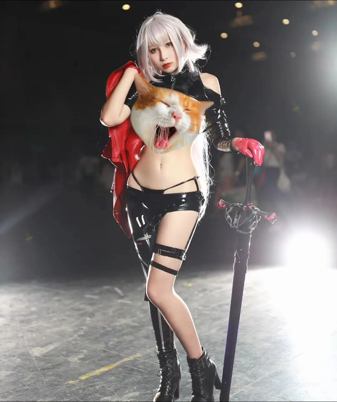 漫展养眼造型大赏 cosplay 性感美女 大长腿美女 黑贞德cos