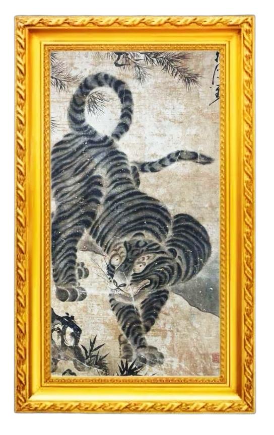 《每日一画》

我们下边所看到的这张老虎的图片，是一个粉丝发来解惑的。
这幅画不