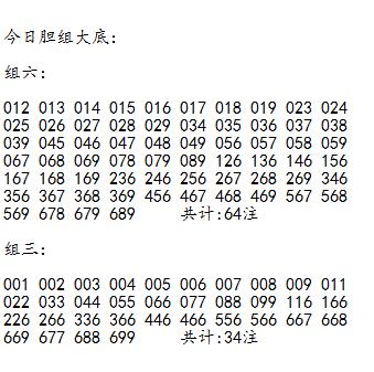 福彩3D第2025059期胆码大底
★
 今日参数如下：
主**公式**：938