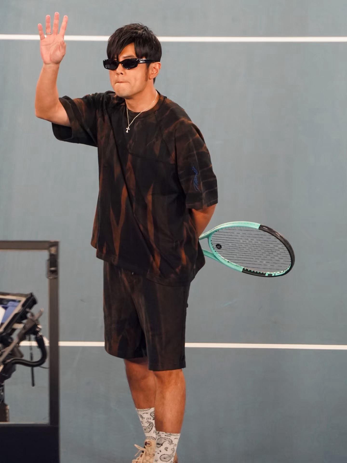 周杰伦 亮个相吧小宝贝 周杰伦参加澳网状态真不错啊，嘟嘴好可爱☺️！ 