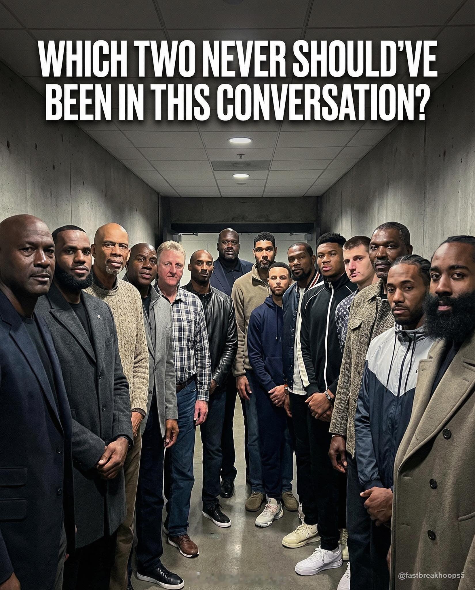 名宿行列！有两个人不应该出现在这个名单上，你认为是谁nba