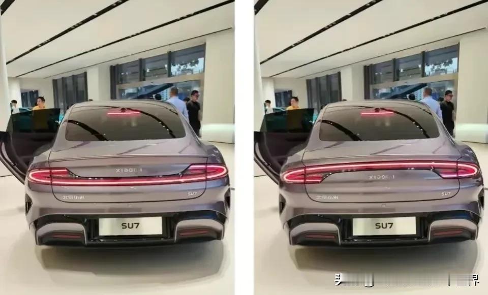 假如小米SU7的尾灯翻过来，是不是更好看一些了？#喜欢小米新车吗# #聊聊小米新
