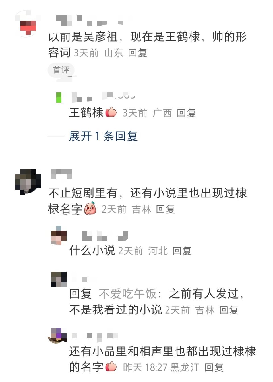 王鹤棣就是帅的代名词，你要说帅，大家没有概念，你要说王鹤棣，大家就知道了 