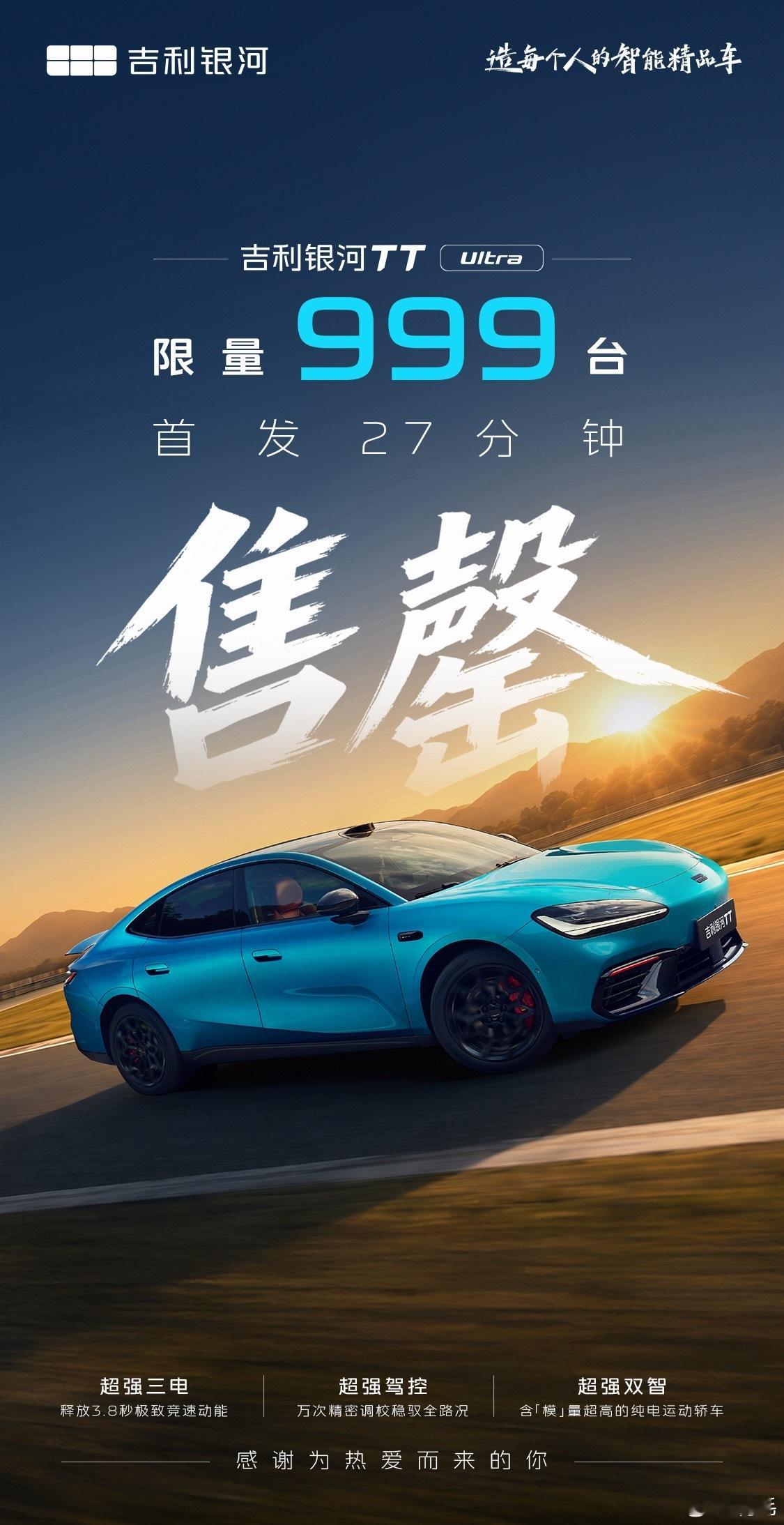 吉利银河TT Ultra预售价20.98万元，是不是太便宜了？我刚看见想下个单，