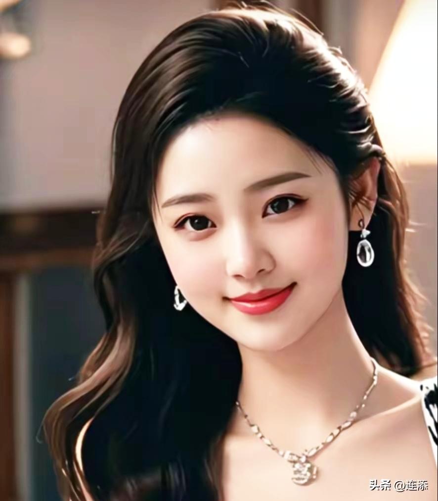 温柔甜美的少女，笑靥如花，散发着迷人的魅力！