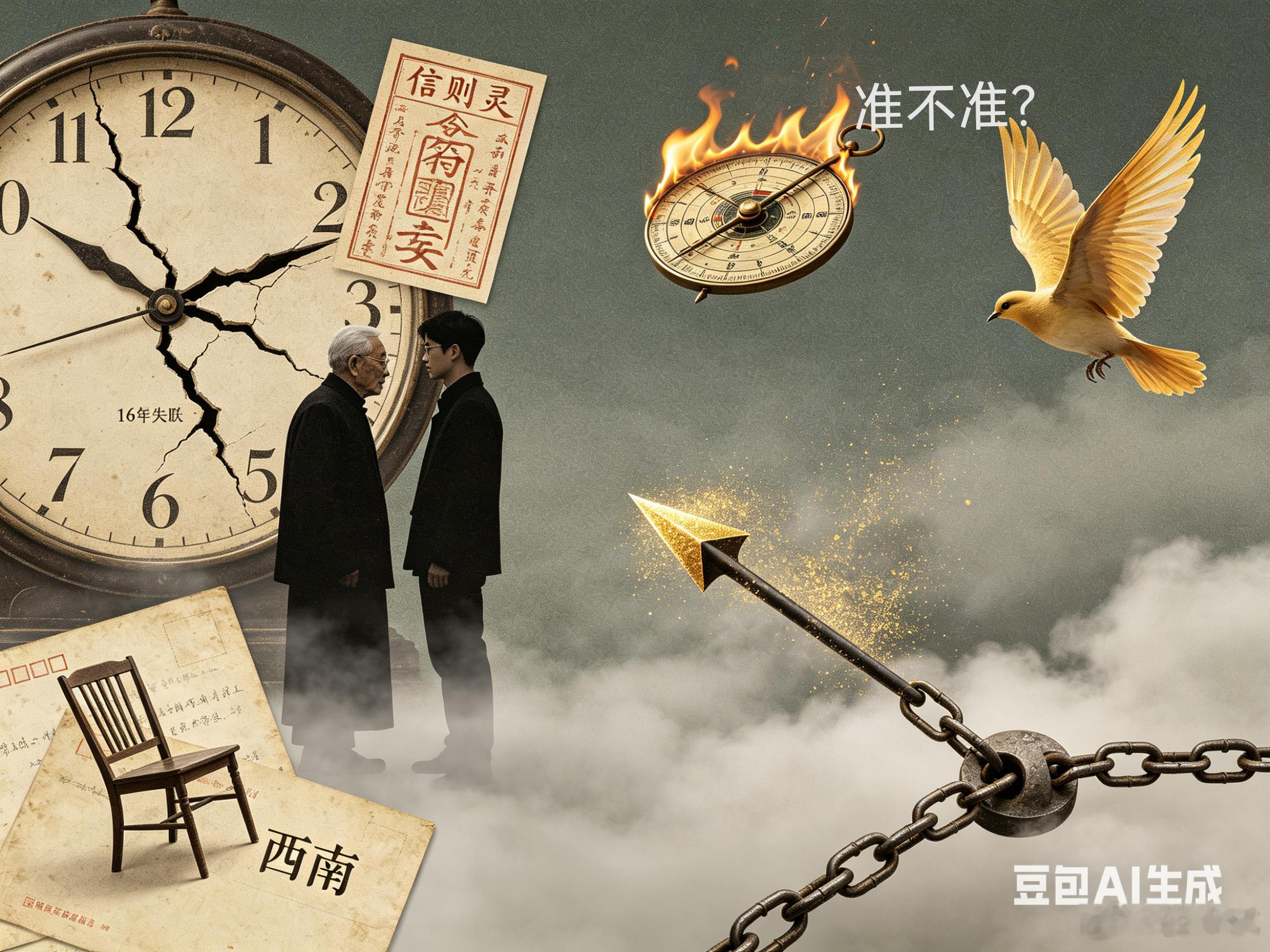 儿子因父亲逼自己分手失联16年父亲根据算命先生一句“属马不宜往西南找对象”，干预