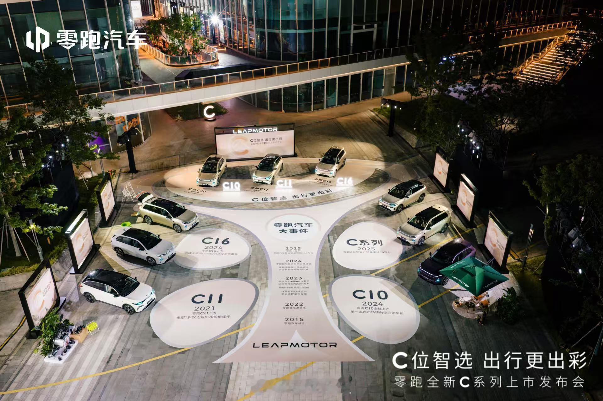 今晚零跑其中一个主销阵容，零跑C10、C11和C16，整个C系列都要全面焕新。我