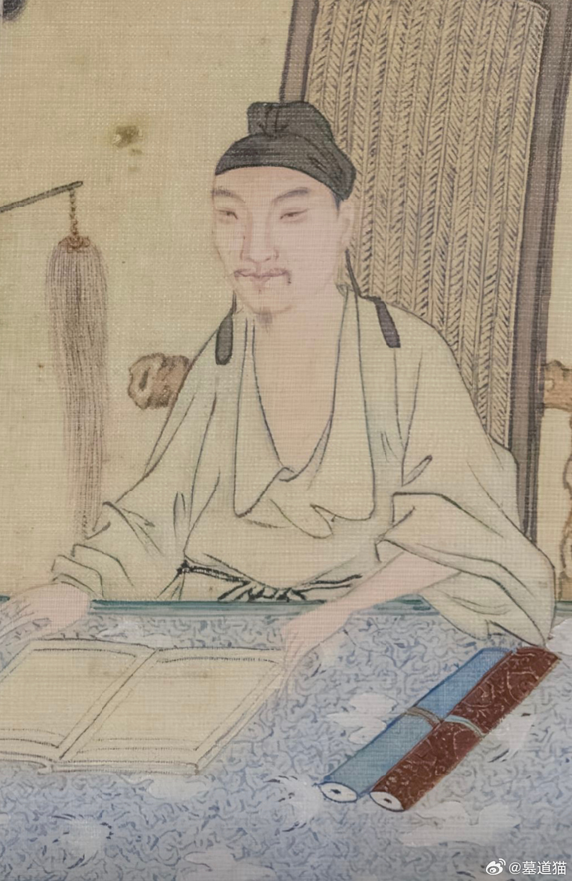 《拥书图册》，清代 