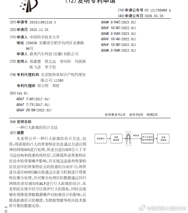 技术巡猎蔚来 一种行人距离的估计方法---“行人离车到底有多远”是至关重要的事情
