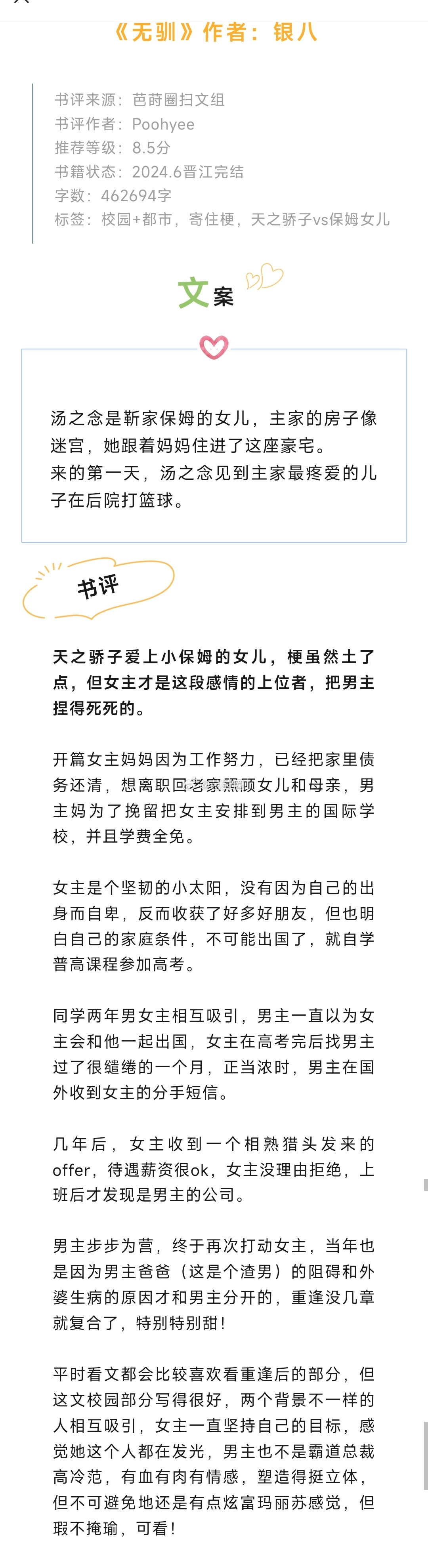 #芭莳圈推文[超话]##这些宝藏作者是懂小说的##这小说可真有意思# 【中强推】