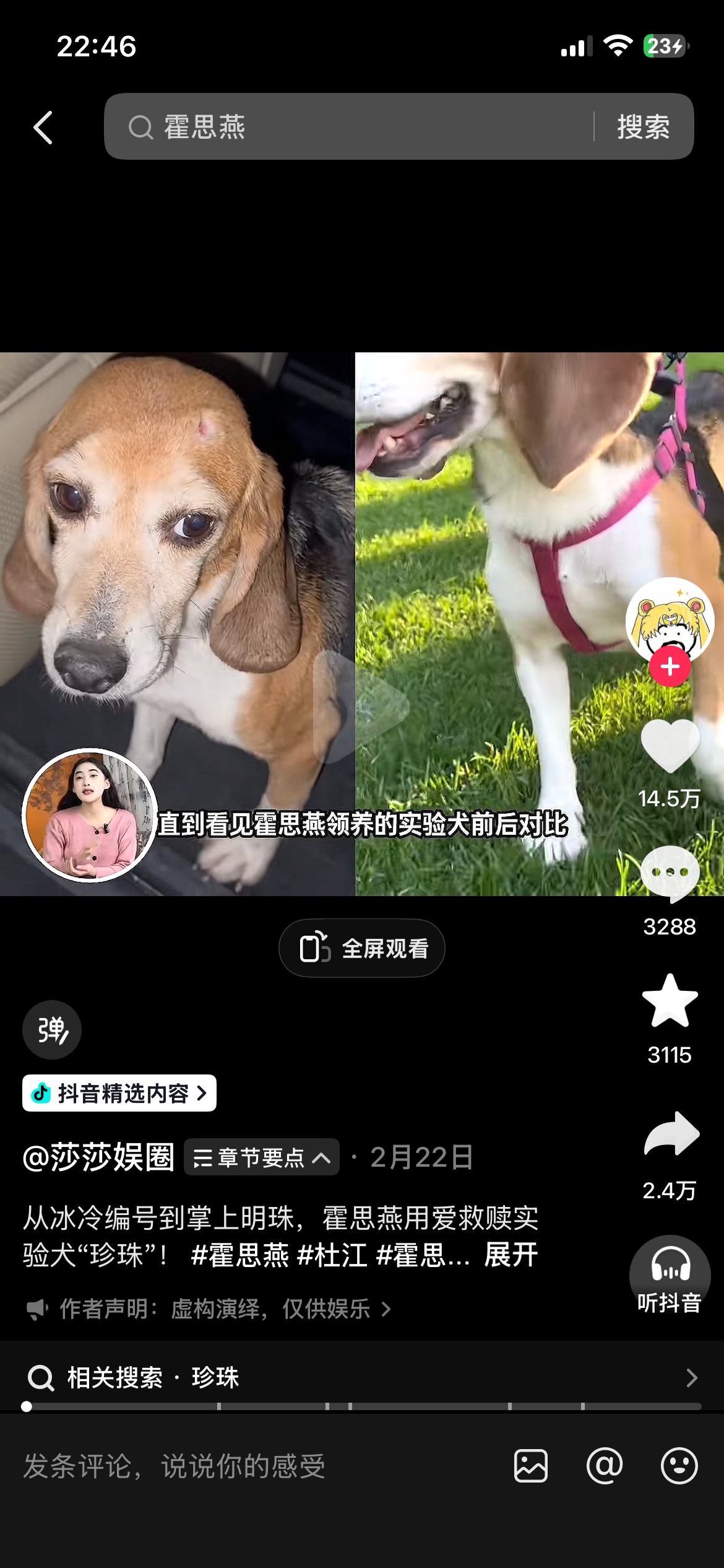 没有像其他中年208一样去带货专注爱狗