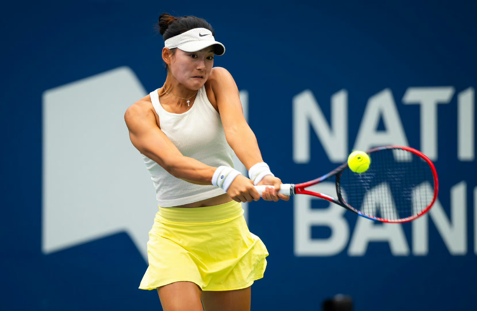 #网坛风云# WTA1000多伦多站第二轮，王雅繁以4-6/4-6不敌头号种子高